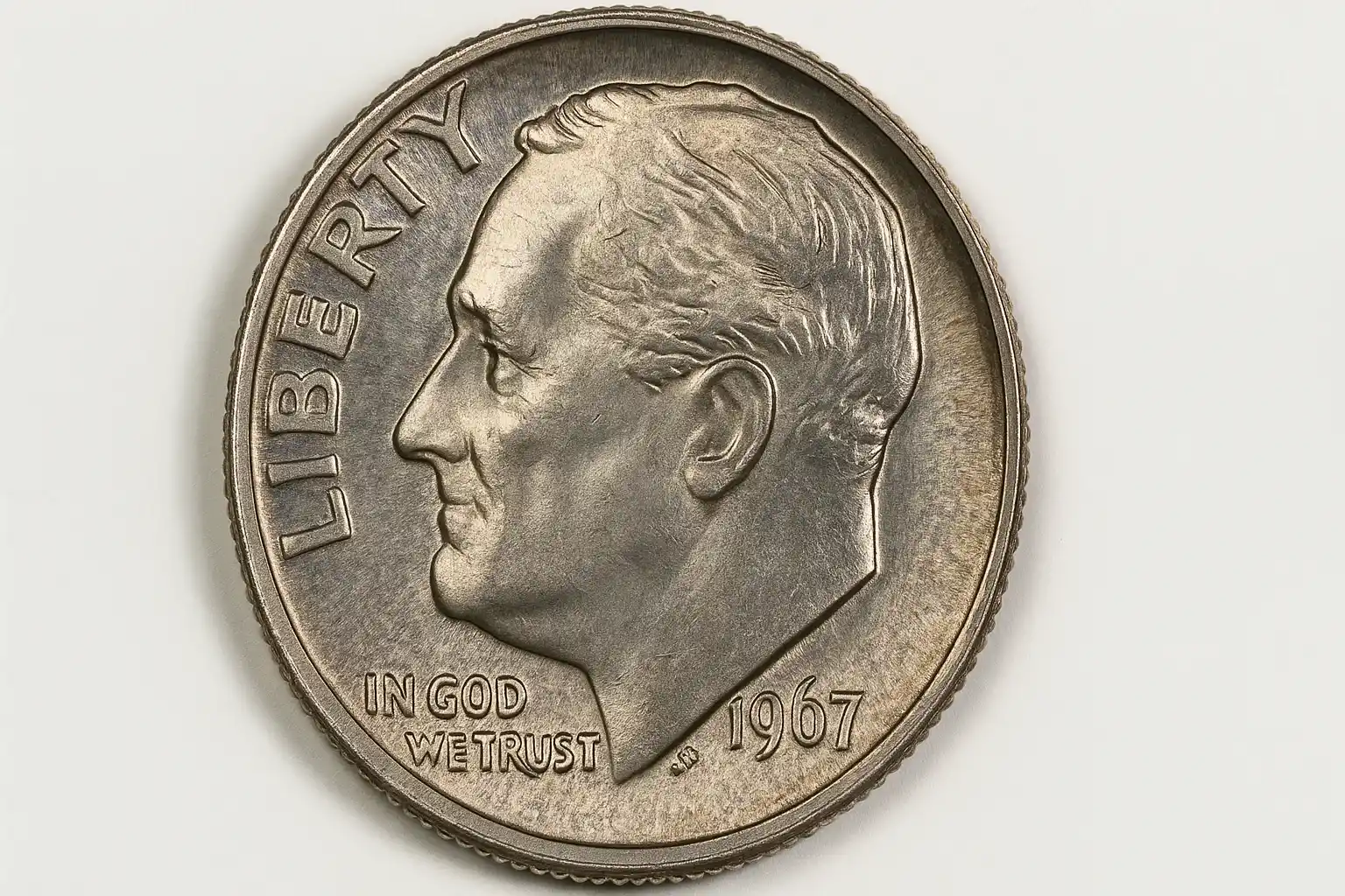 1967 dime obverse